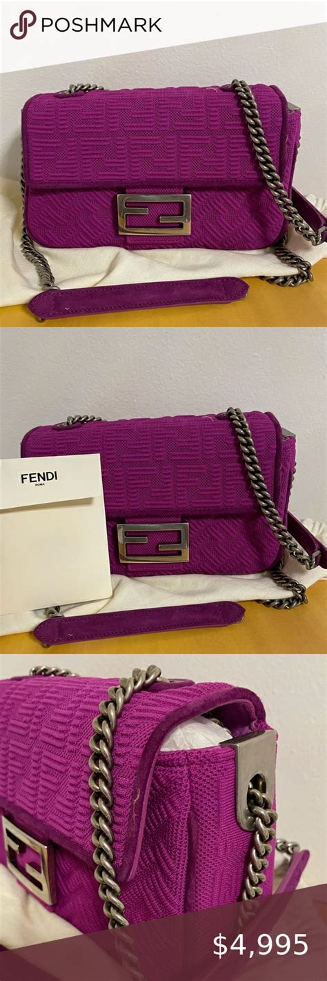 magenta fendi baguette